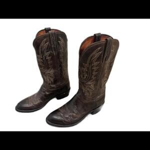 Lucchese Corbin Cowboy Western Dress Boots Leather